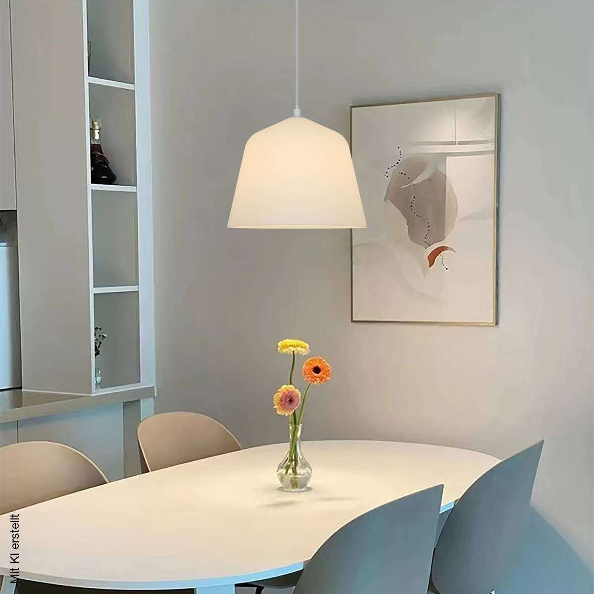 POCOline Pendelleuchte Sabine weiß B/H: ca. 25x120 cm E27 1 Brennstellen