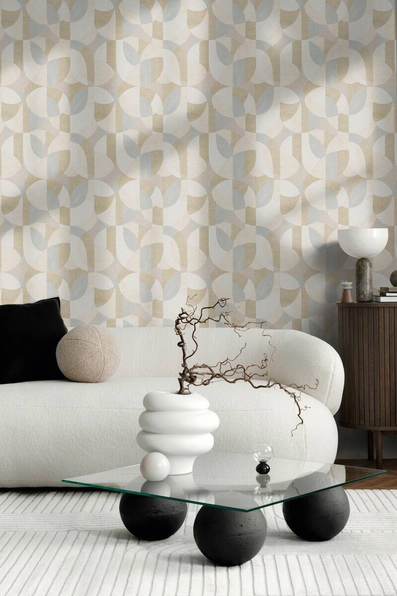 A.S.Creation Vliestapete creme beige B/H/D: ca. 53x1005x8,2 cm