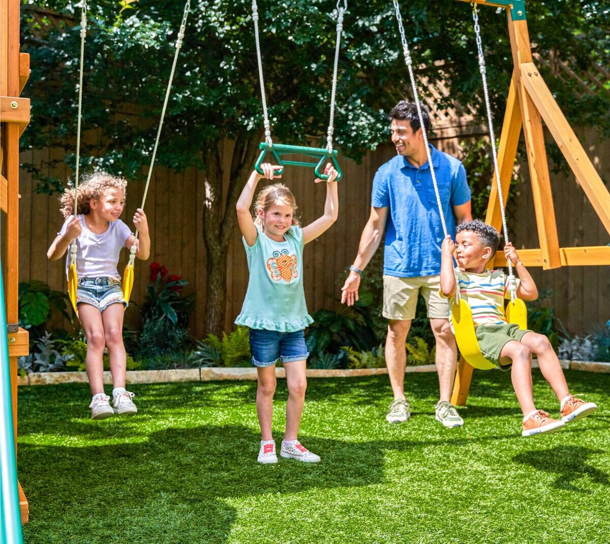 Zwerkules Spielturm Bolzo natur B/H/L: ca. 675x280x347 cm