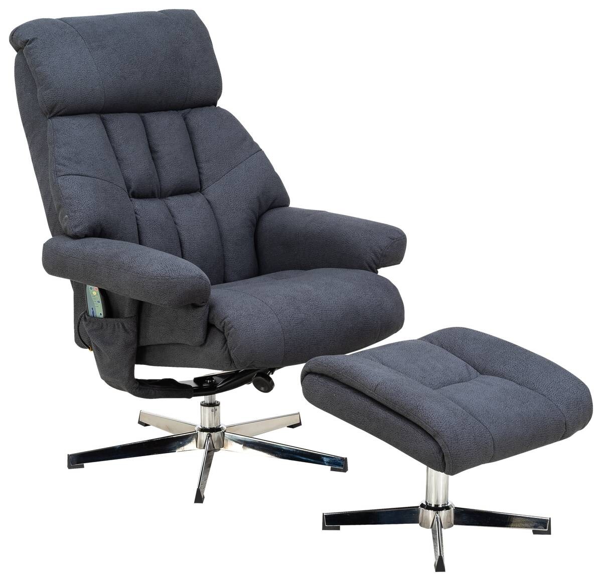 Relaxsessel anthrazit Microfaser B/H/T: ca. 83x83x98 cm