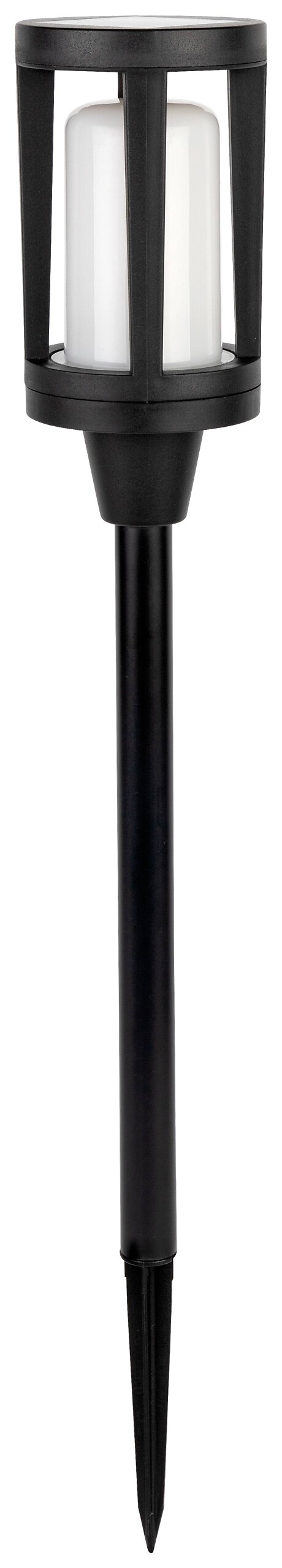 Solarleuchte schwarz Kunststoff H/D: ca. 55,5x8,3 cm