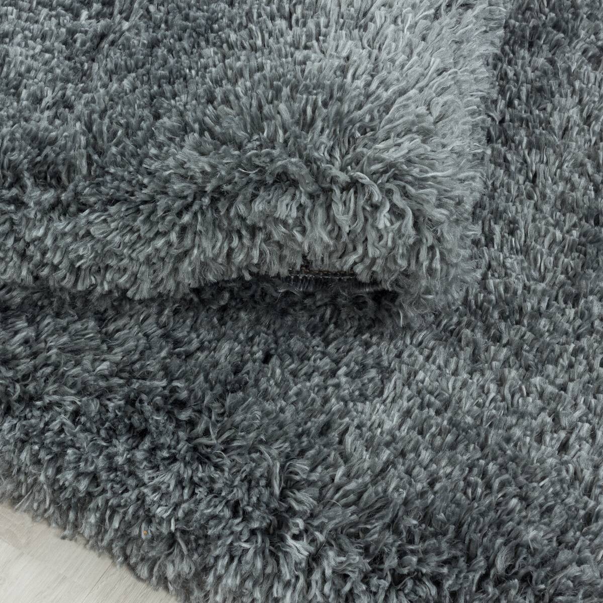 Ayyildiz Teppich FLUFFY hellgrau B/L: ca. 140x200 cm
