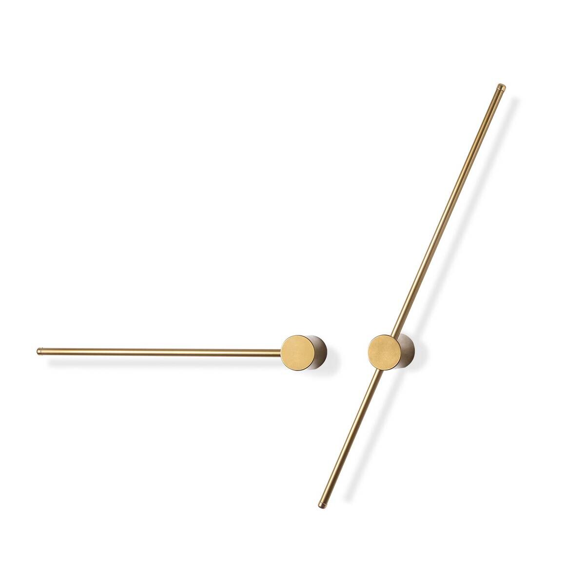 Opviq LED-Wandleuchte gold B/H/T: ca. 91x10x7 cm