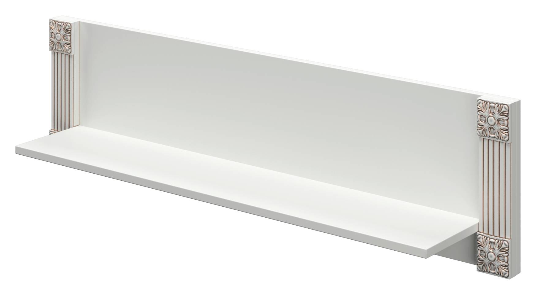 Wandboard Sinop weiß gold Optik B/H/T: ca. 110x30x20 cm