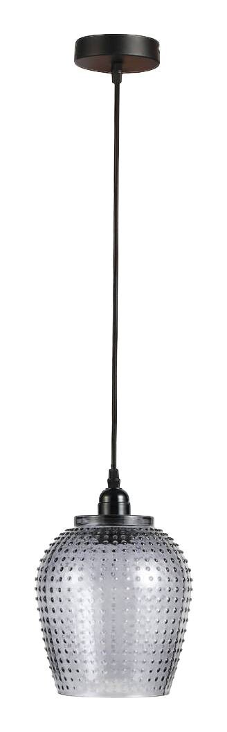 Kayoom Pendelleuchte Riva grau Glas B/H/L: ca. 18x27x18 cm E27 1 Brennstellen