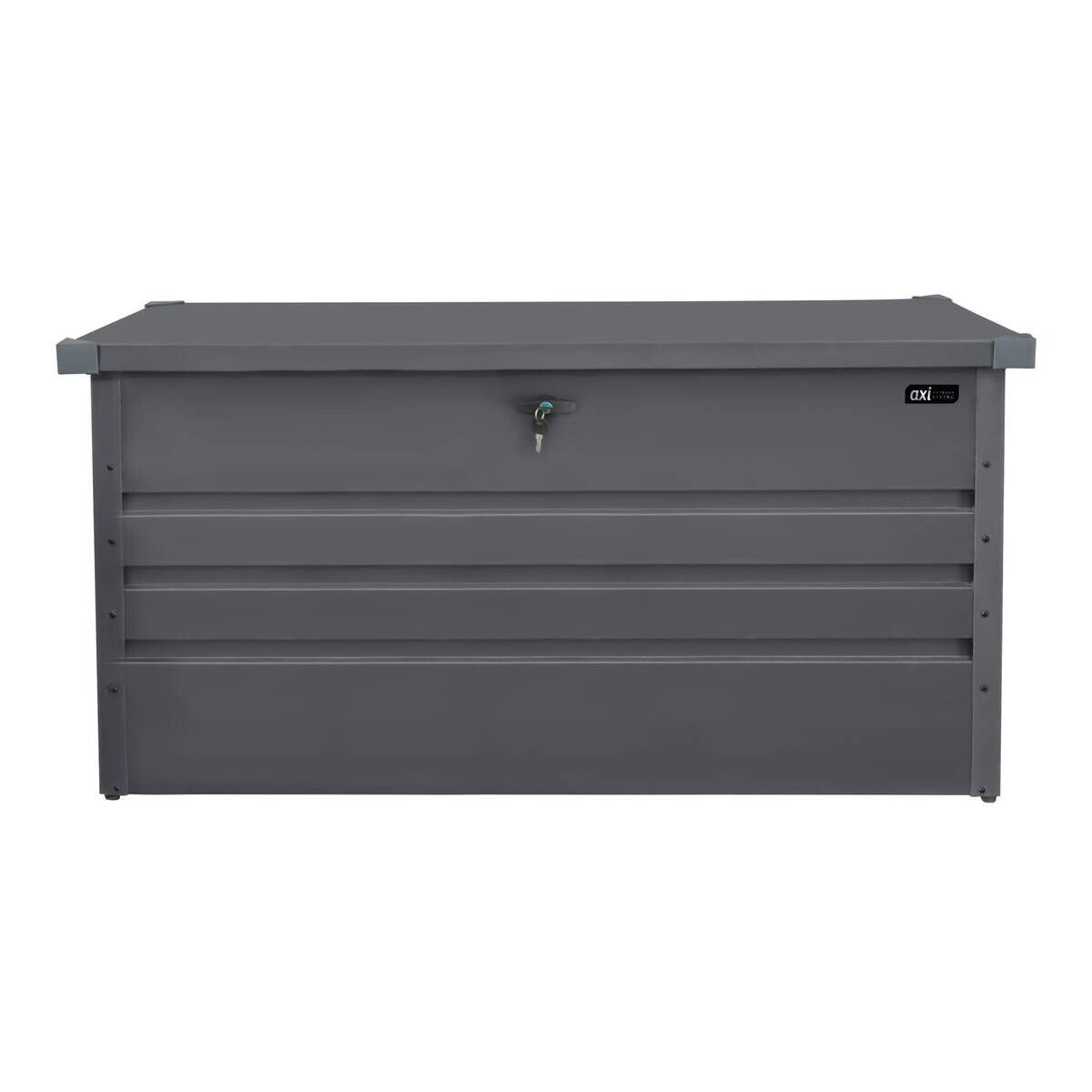 AXI Outdoor Living Gartenbox Miles anthrazit Metall B/H/L: ca. 60x62x132 cm