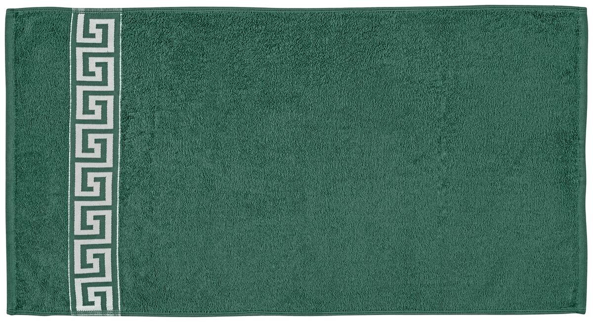 POCOline Handtuch Mäander grün 100% Baumwolle B/L: ca. 50x100 cm