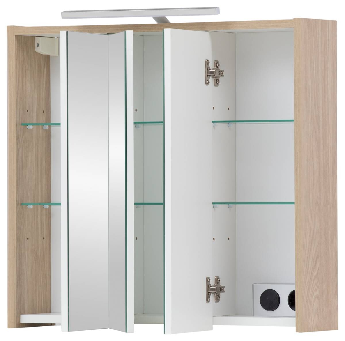 Spiegelschrank Flag Eiche Nachbildung B/H/T: ca. 65x64x16 cm