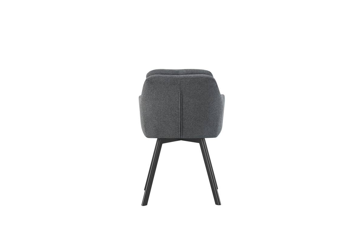 Stuhl SOPHIE, 2er Set anthrazit Stoff B/H/T: ca. 53x87x62 cm