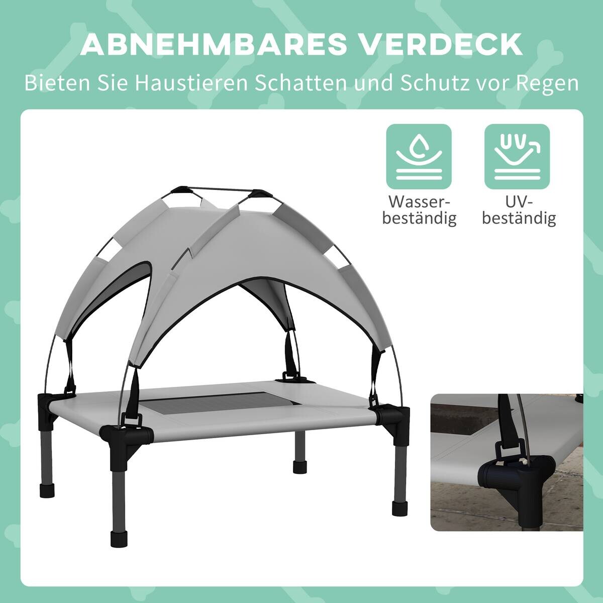 PawHut Erhöhtes Hundebett