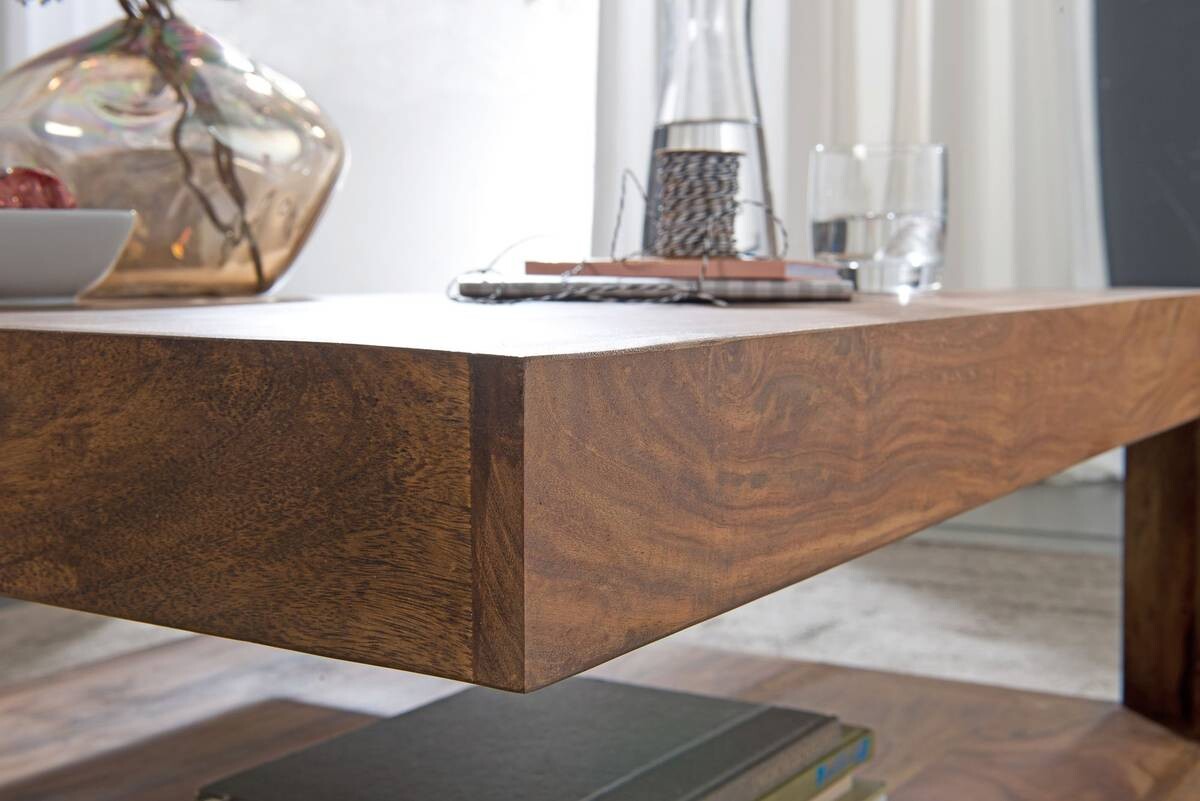 Wohnling Couchtisch braun B/H/T: ca. 90x40x90 cm