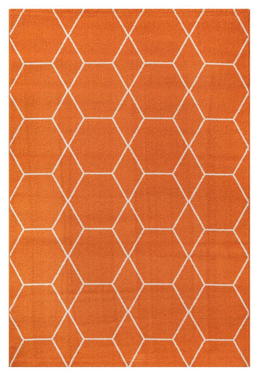Sanat Teppich Trellis orange B/L: ca. 60x110 cm