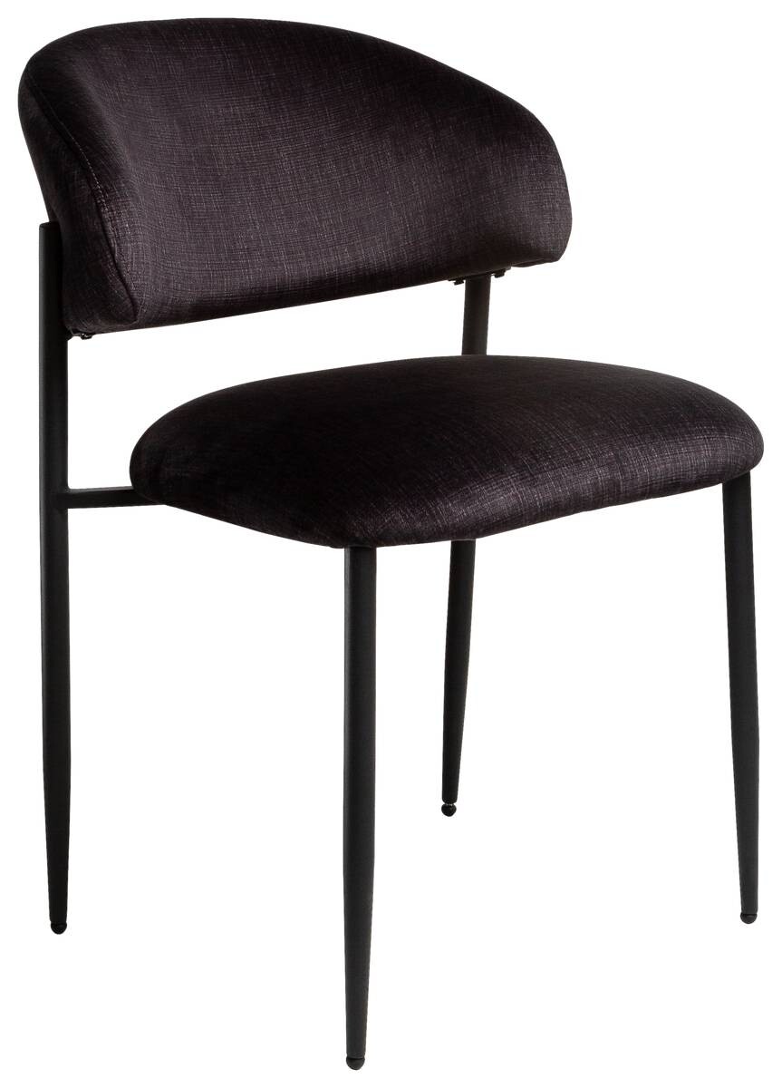 Stuhl Cary dunkelgrau Microfaser B/H/T: ca. 60x82x50 cm