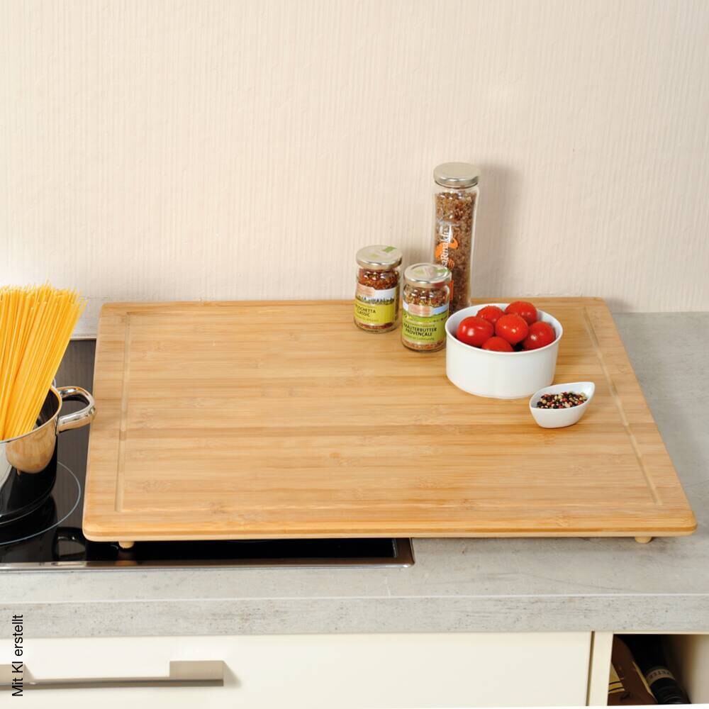 Kesper Abdeckplatte natur Bambus B/H/L: ca. 50x4x56 cm