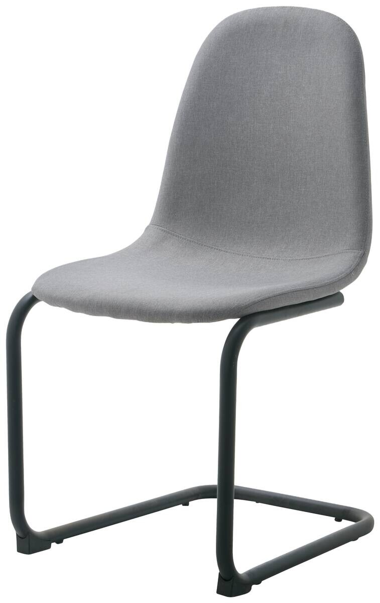 Schwingstuhl Leya grau Microfaser B/H/T: ca. 44x86x53 cm