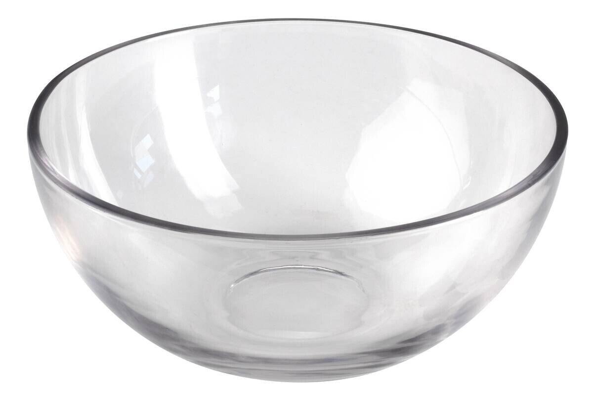 Schale klar Glas H/D: ca. 6,5x14 cm