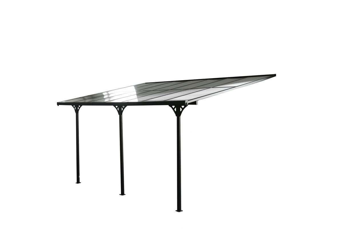 Westmann Terrassenüberdachung Bruce grau Aluminium B/H/T: ca. 434x269x300 cm