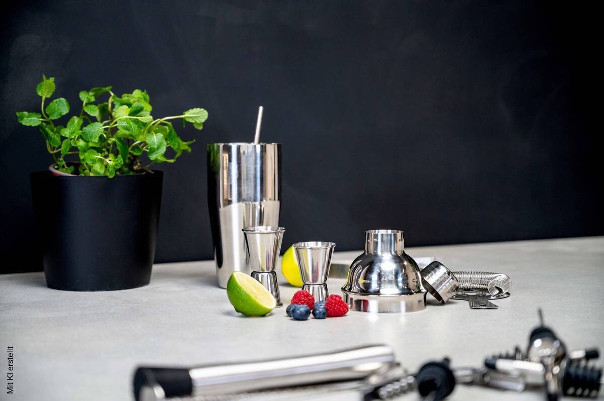 alpina Cocktailset silber Edelstahl