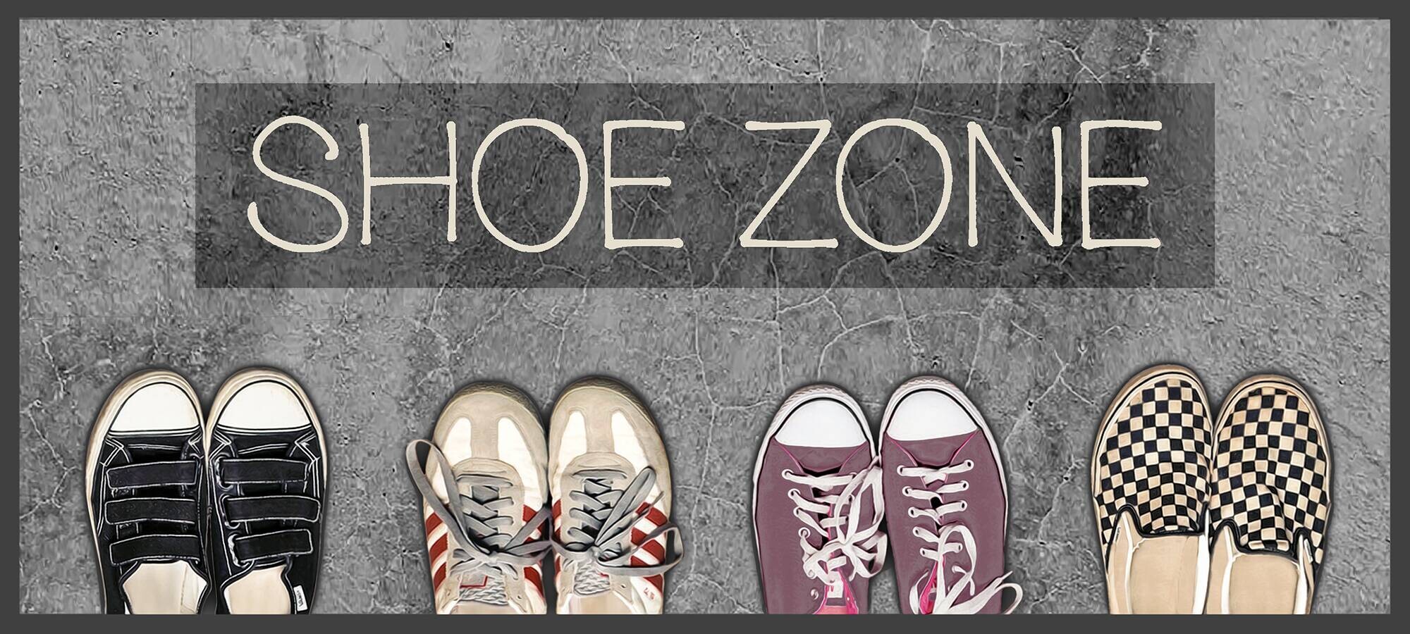 Fußmatte Velvet grau B/L: ca. 45x100 cm