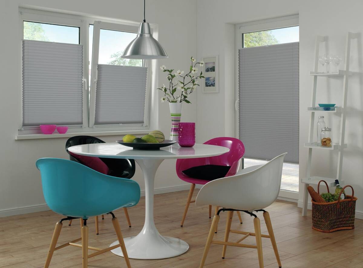 Spannplissee Easyfix Pia grau B/L: ca. 110x130 cm