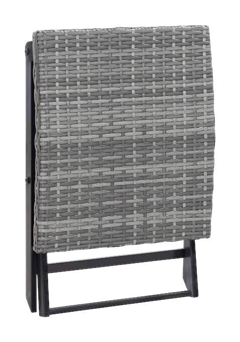 vidaXL Klapphocker grau Kunststoff B/H/L: ca. 44x40x44 cm