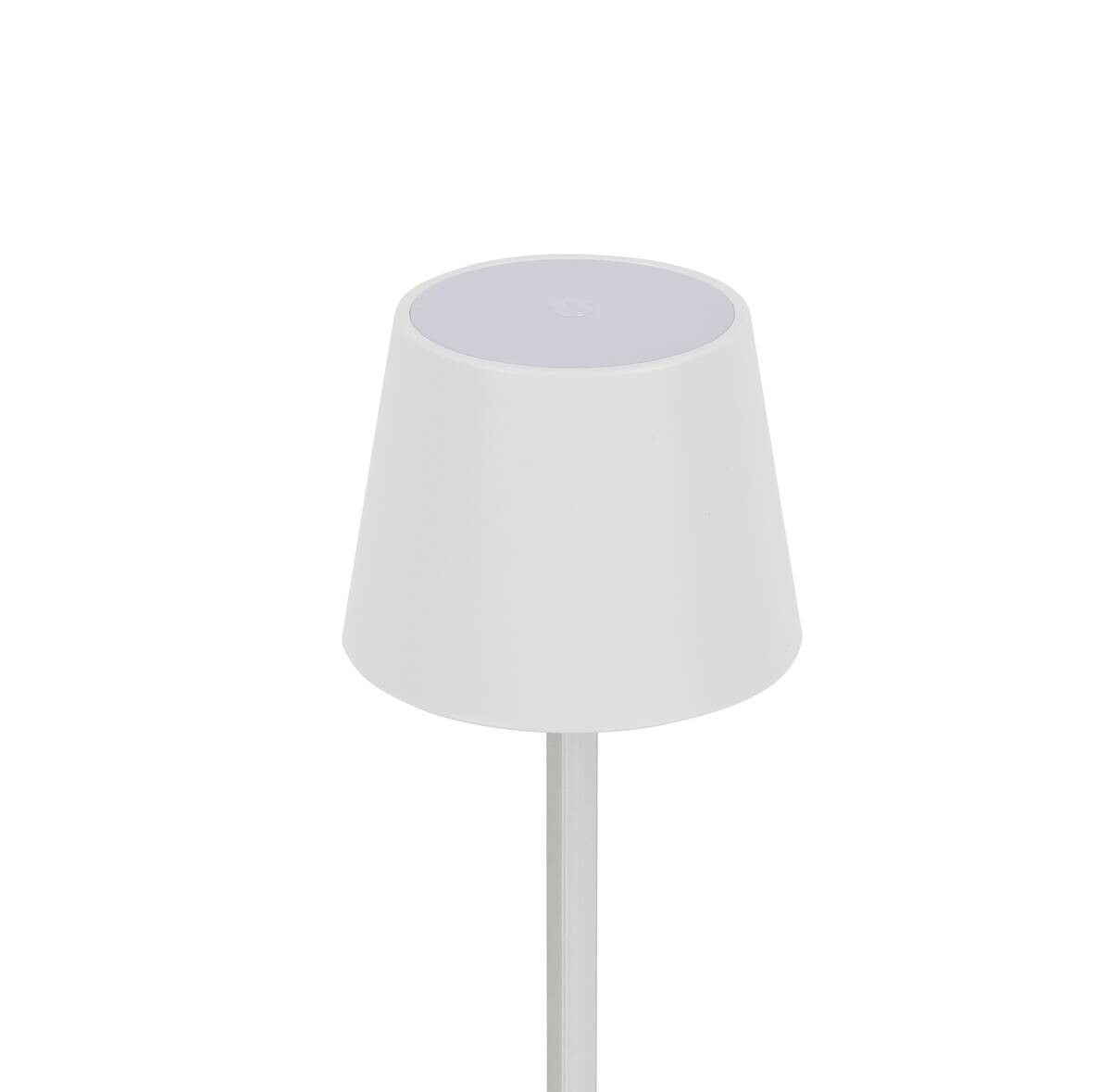 Nolo LED-Tischleuchte Benny weiß Kunststoff Metall B/H/T: ca. 11x26x11 cm 1 Brennstellen