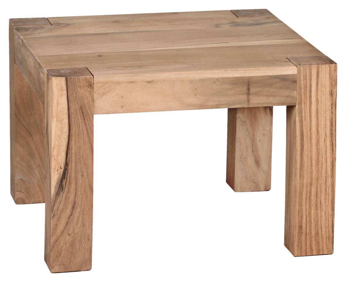 Wohnling Couchtisch natur Akazie B/H/T: ca. 60x40x60 cm