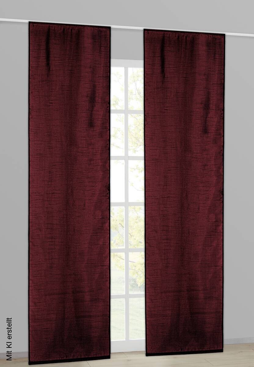 Acus Schiebevorhang Taifun weinrot B/L: ca. 60x245 cm