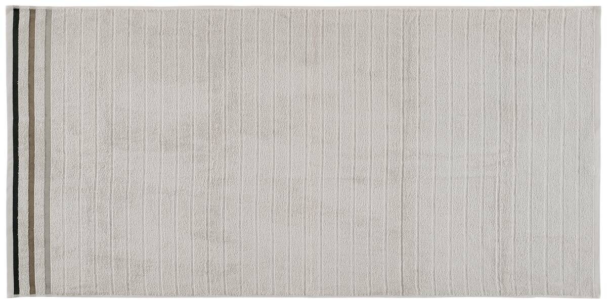 oh cosy Duschtuch Marta hellgrau 100% Baumwolle B/L: ca. 70x140 cm