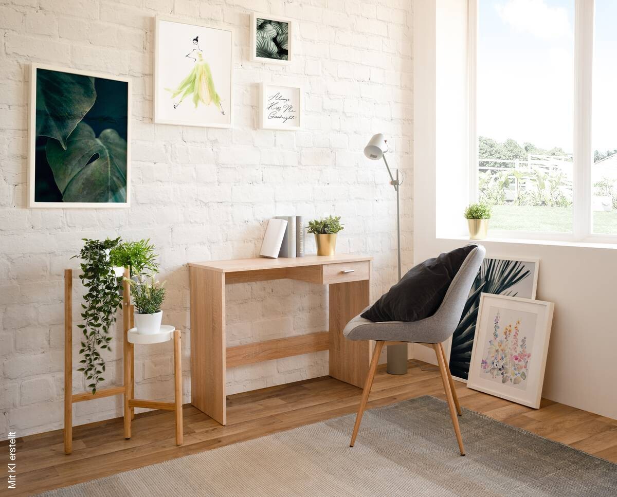 Schreibtisch Fritz Eiche Sonoma Nachbildung B/H/T: ca. 89x74x40 cm
