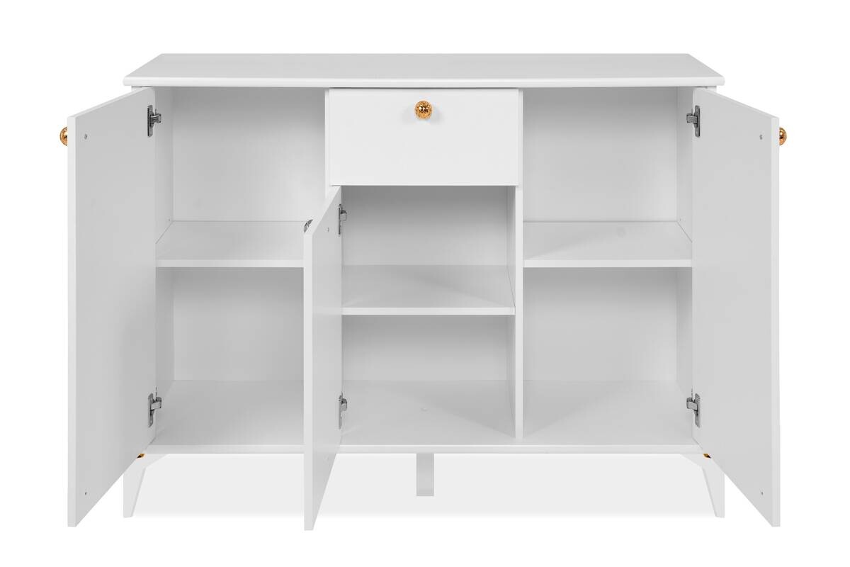 Kommode Izmir weiß Kupfer Nachbildung B/H/T: ca. 120x90x36 cm