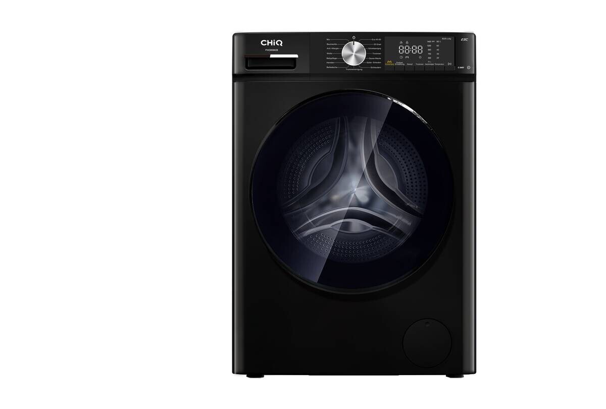 CHiQ Waschtrockner PWD8586B EEK: A/D Spektrum: A bis G Waschen: 8 Trocknen: 5 schwarz B/H: ca. 60x85 cm