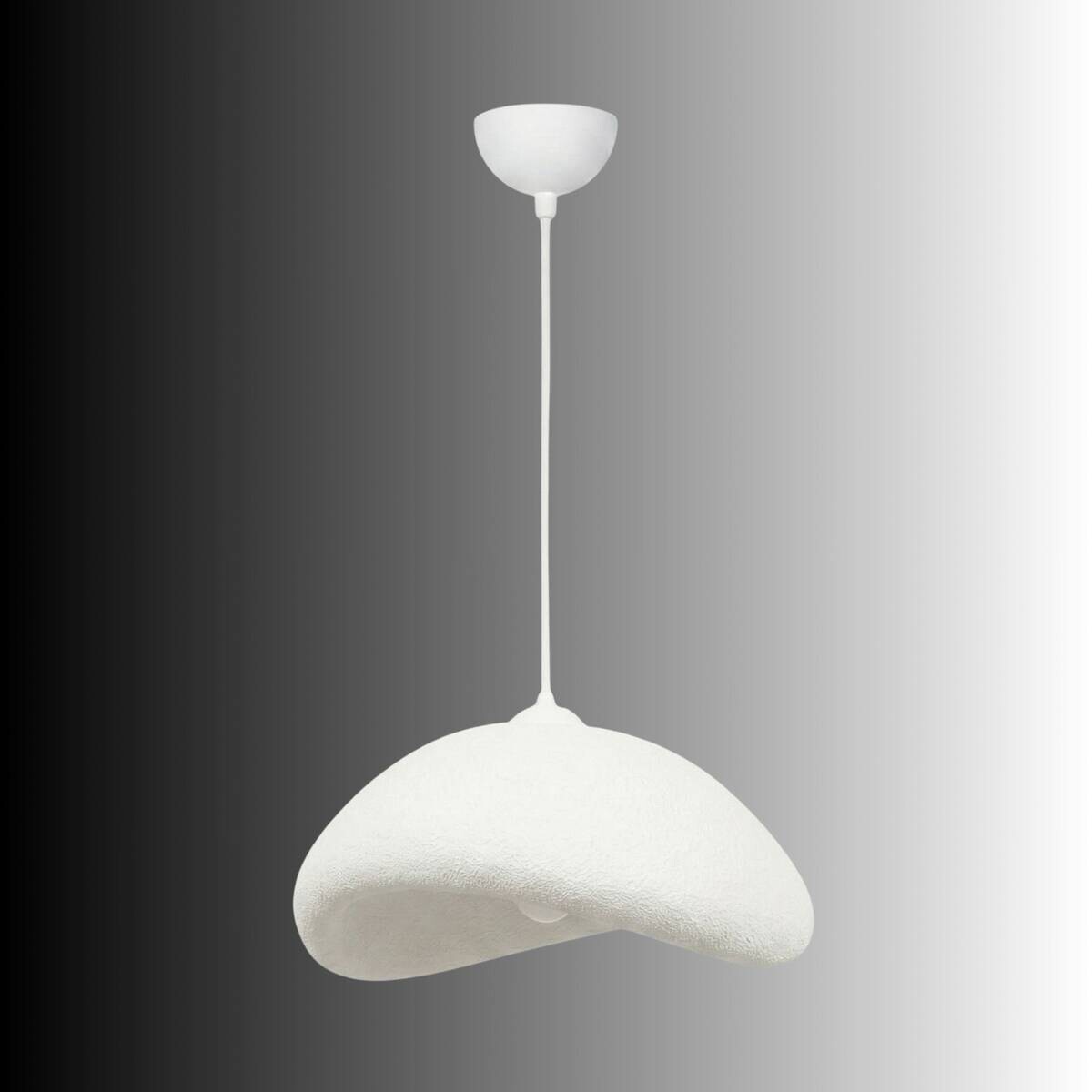 Opviq Pendelleuchte weiß Metall B/H/T/L: ca. 52x120x40x52 cm E27 1 Brennstellen