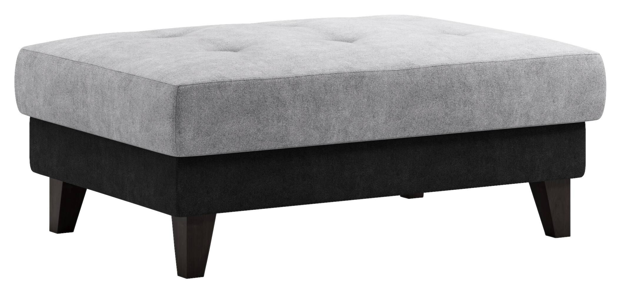 Hocker grau schwarz B/H/T: ca. 108x45x76 cm