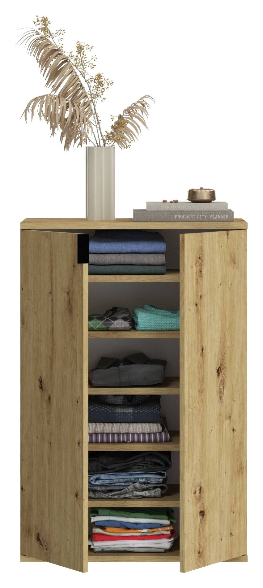 Garderobe PROJEKT Eiche Artisan Nachbildung B/H/T: ca. 91x99x34 cm