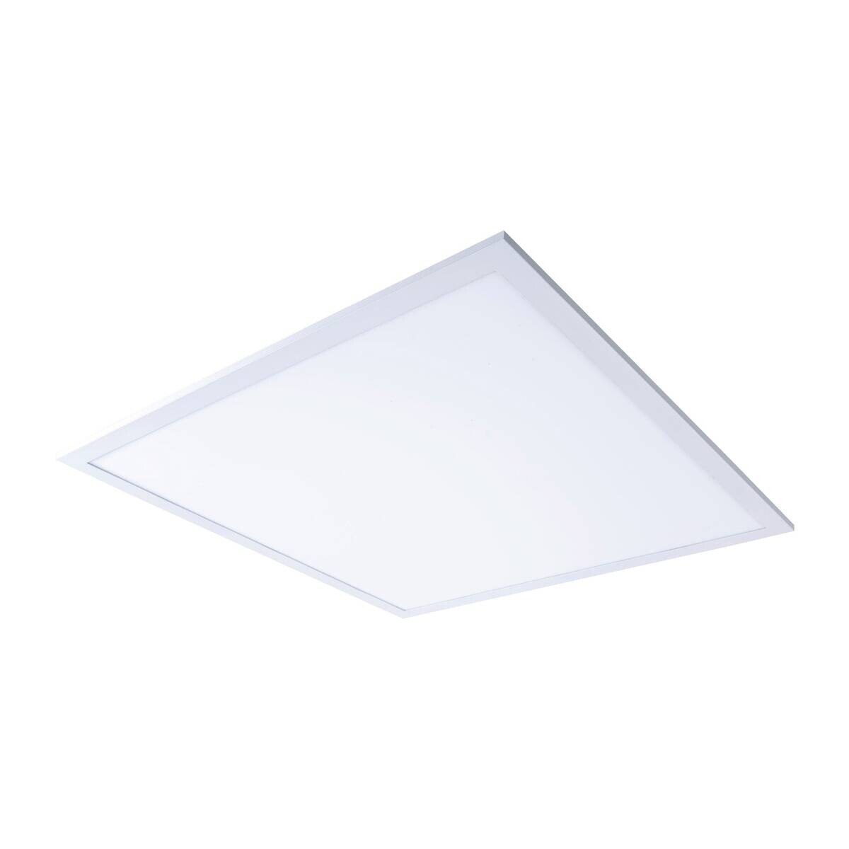 Näve Leuchten LED-Deckenpanel weiß Metall Kunststoff B/H/T: ca. 59,5x6x59,5 cm