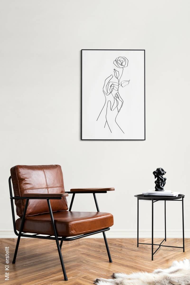 Beistelltisch Caro schwarz H/D: ca. 51x43 cm