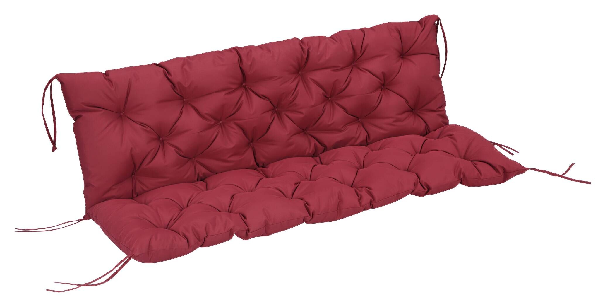 Outsunny Bankauflage rot Polyester B/H/L: ca. 150x8x98 cm