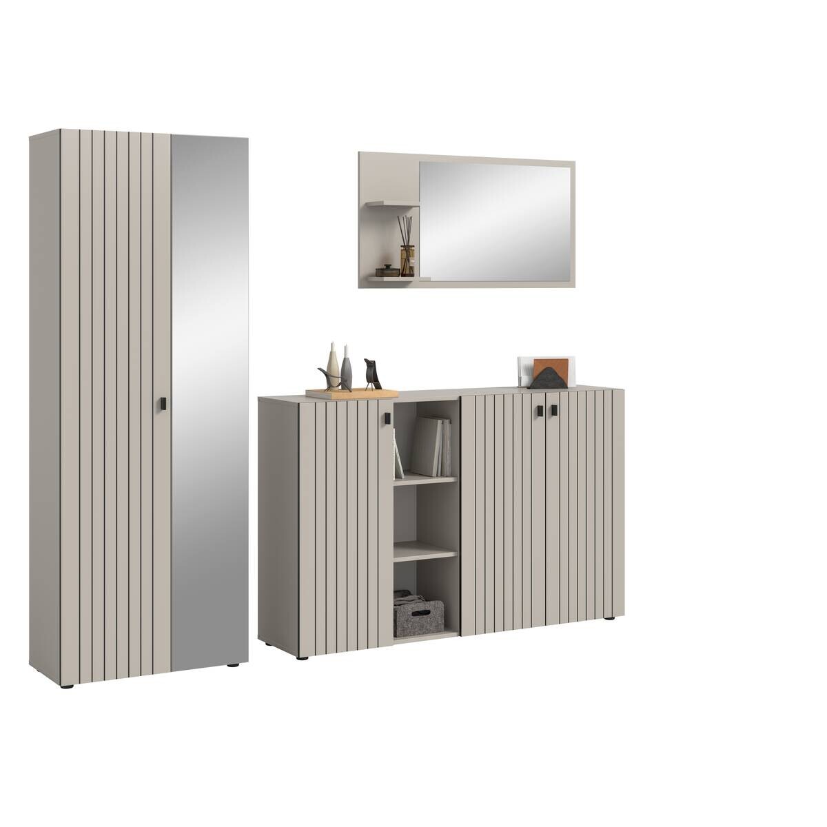 Garderobenset STATION Cashmere B/H/T: ca. 235x192x37 cm