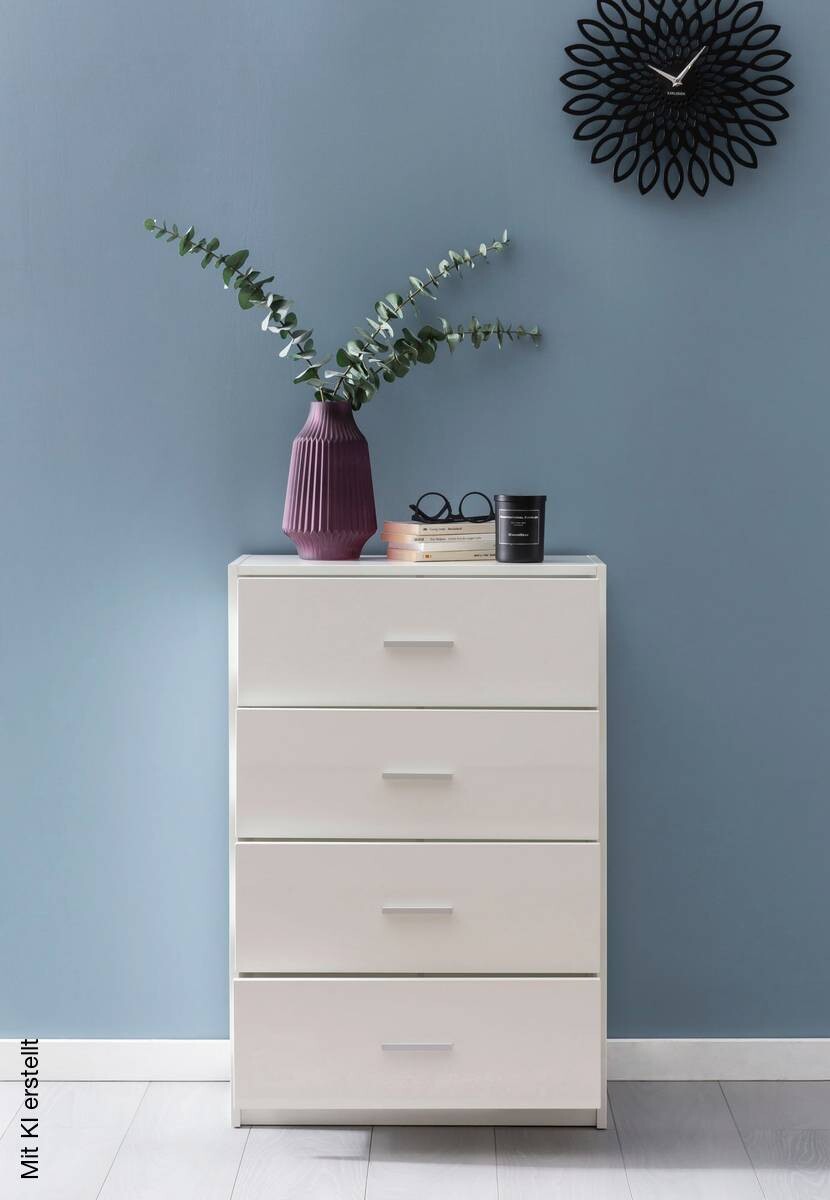 Sideboard weiß B/H/T: ca. 60x90x30 cm
