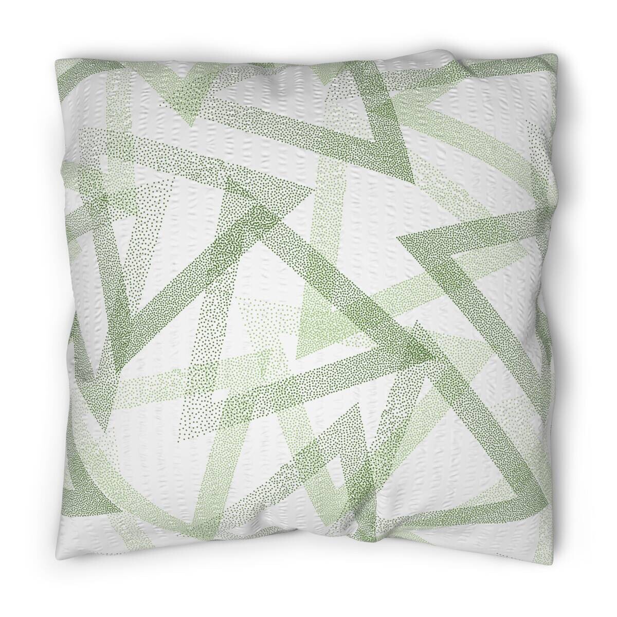 Microfaser Bettwäsche Seersucker hellgrün weiß 100% Polyester B/L: ca. 135x200 cm