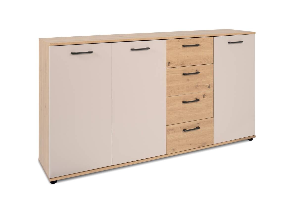 Kommode Kerry 51B Eiche Artisan Nachbildung Kaschmir B/H/T: ca. 160x85x35 cm