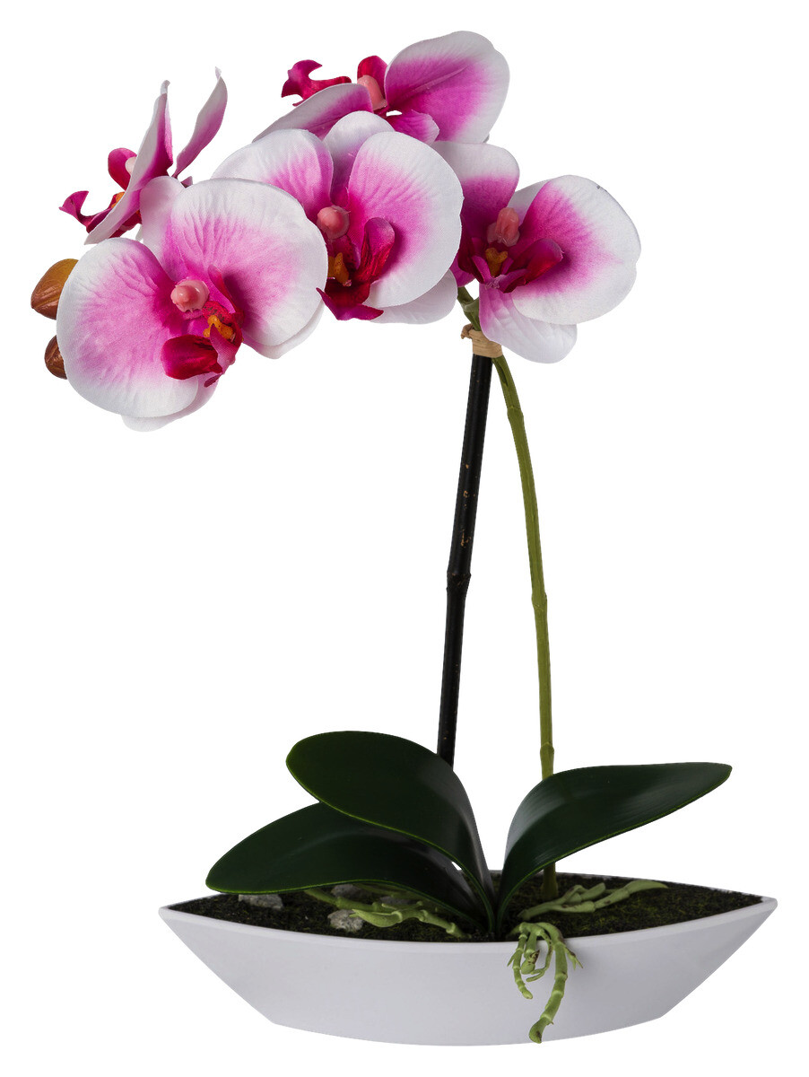 Orchidee weiß Kunststoff H: ca. 30 cm