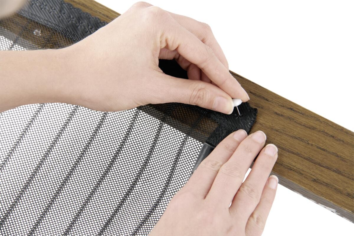 EASYmaxx Fliegengitter schwarz B/L: ca. 90x210 cm