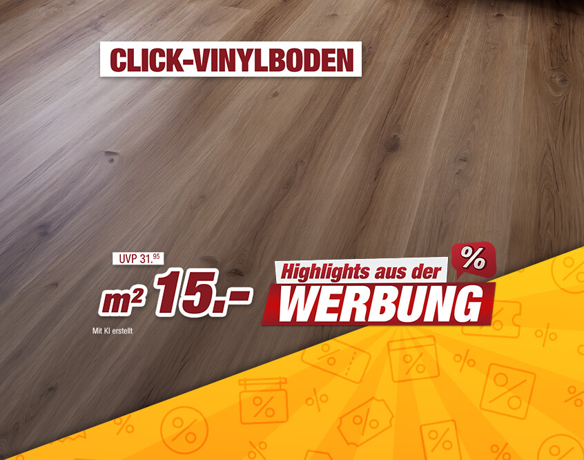 Unsere Werbe Highlights - Click-Vinylboden
