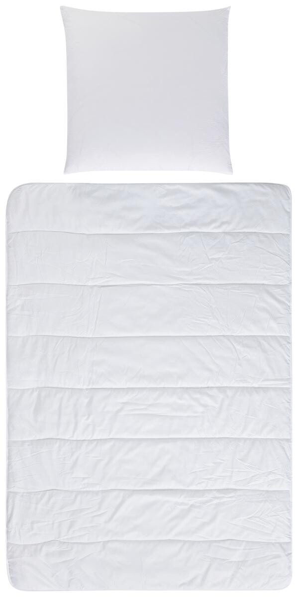 SLEEP AND DREAM Bettenset weiß 100% Polyester B/L: ca. 135x200 cm