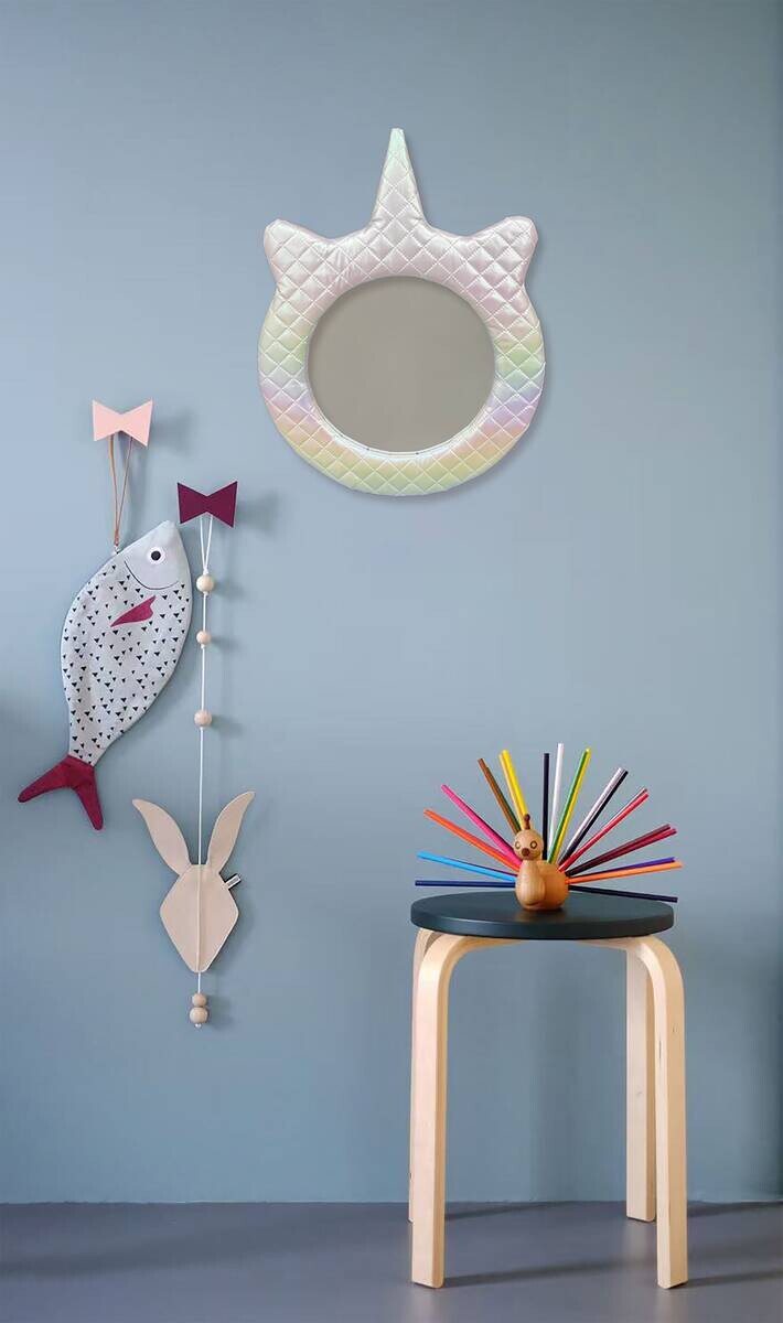 Dekorspiegel Unicorn pastell Polyester B/H/T: ca. 31x40x2 cm