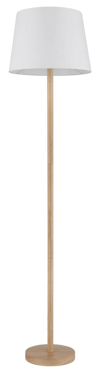GLOBO Stehlampe JORIS 40100146 weiß schwarz braun Metall Textil H/D: ca. 151x35 cm 1 Brennstellen
