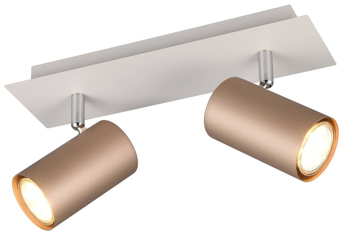Reality Spot 2-flg. Marley kaffee Metall B/H/L: ca. 30x15x9 cm null 2 Brennstellen