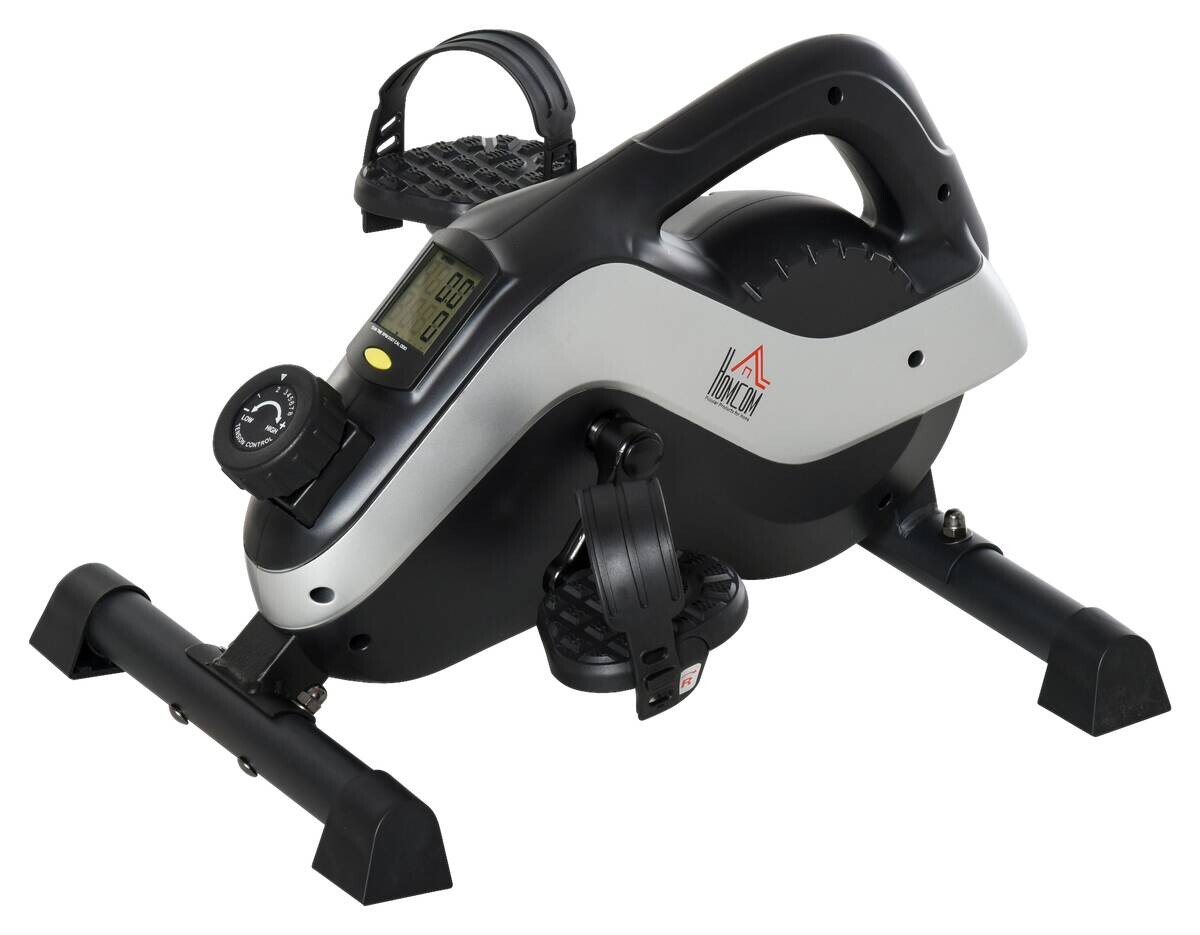 HOMCOM Mini Heimtrainer silber Kunststoff B/H/L: ca. 44x34x53 cm